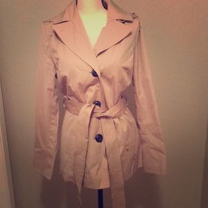 Ellen Tracy hooded trench coat